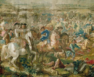 Gobeläng med relief av Wien ... (ull och siden)