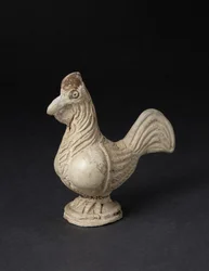 Terrakottafigur av en tupp