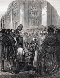 Abjurationen av Henrik IV, kung av Frankrike vid Saint Denis 25 juli