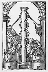 The Alchemist at Work, kopia av en illustration från 