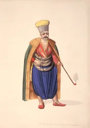Ambassadörernas janitsjare, ottomansk tid, 1700-talets tredje kvartal (wc på papper)