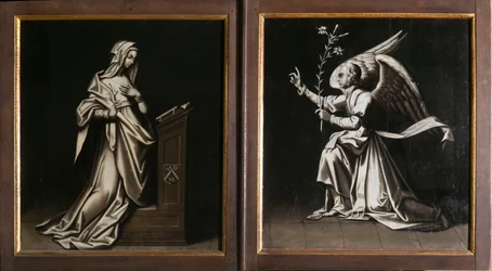 Bebådelsen. Triptyk av Aubery