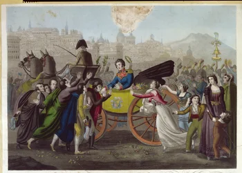 General Juan Facundo Quirogas (1790-1835) ankomst till Madrid den 24 juni 1820