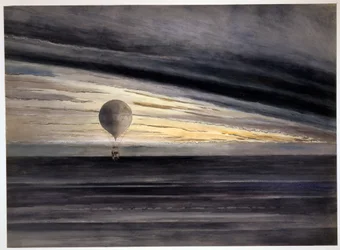 Ballongen, Zénith, under en långdistansflygning från Paris till Bordeaux i mars 1875, pub 1875-1880