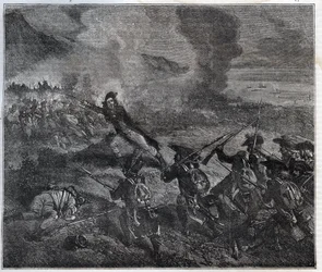 Slaget vid Loano ägde rum den 23-24 november 1795 under första koalitionskriget - Ny nationalencyklopedi av Maurice La Charest - 1870