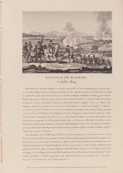 Slaget vid Wagram den 6 juli 1809 (litho)