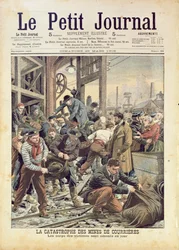 Katastrofen i Courrières, ur Le Petit Journal, 25 mars 1906
