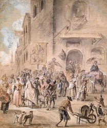 The Charlatan, 1774 (penna & bläck och wc på papper)