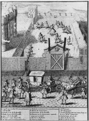 Convulsionaries of Saint-Medard fördes till fängelset La Bastille, ca 1730