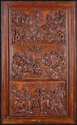 The Credo, Panel III: The Last Judgement, Pentecost and the Communion of Saints, 1587 (trä) (se även 4140367 & 414039)