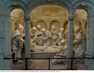 The Dormition of the Virgin i norra tvärskeppet