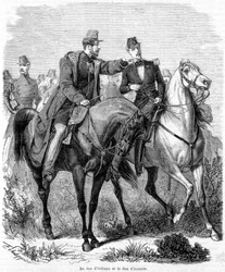 Hertigen av Orléans och hertigen av Aumale i Algeriet - i "" La France Populaire"" av Henri Martin