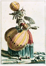 The Flying Coquette, c.1784 (färggravyr)