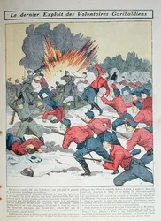 "The Senaste Exploit of the Garibaldi Volunteers", illustration för barn