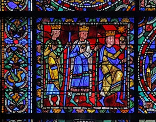 The Life of Christ window: The Adoration of Magi - (med nästa panel) (w50)