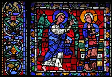 The Life of Christ window: The Annunciation (w50)