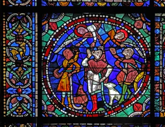 The Life of Christ window: The Annunciation to Shepherds (w50)