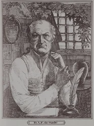Markisen de Sade (1740-1814) i fängelset