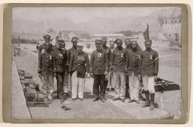 Mission Marchand, som lämnade Loango, i Kongo, och nådde Fachoda, Sudan, 1897-98