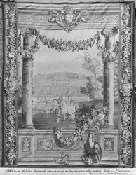 The Months or Royal Residences gobestry, Chateau Saint-Germain-en-Laye, c.1676-80, Gobelins Factory (se även 391187)