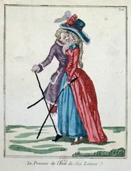 The Power of the silver crown of six pounds, sent 1700-tal (färggravyr)