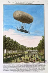 Robert Airship över Saint Cloud, Paris, 15 juli 1784