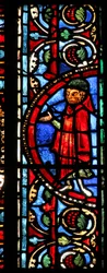St Lubin-fönstret: givare - vinmakare (w45)
