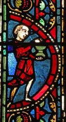 St Lubin-fönstret: givare - vinmakare (w45)