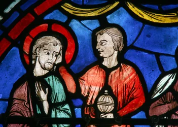 St Thomas-fönstret: vid bröllopet av kungen av Indiens dotter (w23)
