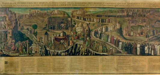 The Two Paths of Religion, skildring av klyftan mellan protestantism och katolicism (se även 174605 och 174607)