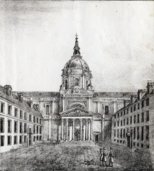 Sorbonne-universitetet - "Alphabet Picturesque des Monumens de Paris" ca 1840 (gravyr)