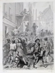 Mjölkriget: upplopp framför ett bageri i maj 1775 (första frukterna av den franska revolutionen)