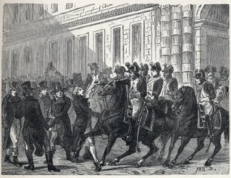Armén skingrade deputeradena under statskupp som organiserades av majoriteten av direktionen mot rojalisterna i Councils of Ancients och Five Cents (Five Cents) den 4 september