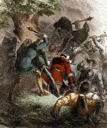 Slaget vid Trento: 30 riddare av Parti de Charles de Blois mot 30 av Parti Montfort (27 mars