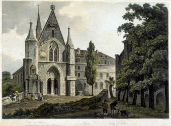 Kapellet vid högskolan i Navarra omkring 1804 (polyteknisk skola).