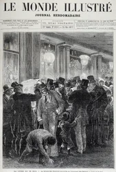 Krisen den 16 maj: läsa tidningar - i "Le monde illustrious"" i maj 1877
