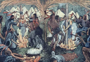 Jesuitmissionärernas grymma martyrskap i Kanada