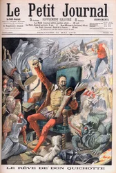 Drömmen om Don Quijote. Le Reve de Don Quixote (Miguel De Cervantes) - Illustration för Le petit Journal, 21 maj 1905.