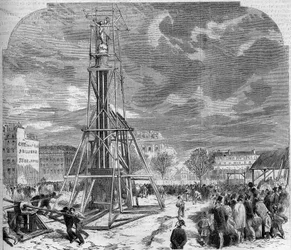 Fontänen av Palmier flyttade till Place du Chatelet i Paris 1858.
