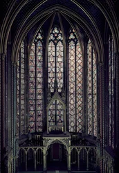 Glasmålningsfönstret i Övre kapellets kor, 1246-48