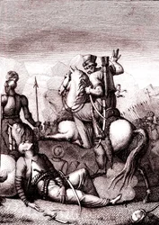Den turkiske sultanen Soliman i "Jerusalem befriad" av Torquato Tasso