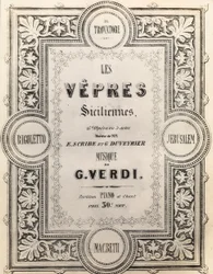 Partiturens titelsida I Vespri Siciliani