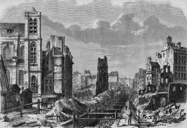 Förvandlingar av Paris under andra imperiet, Haussmanniska Paris: arbete på berget Saint Genevieve (Sainte-Genevieve)