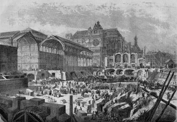 Förvandlingar av Paris under det andra imperiet, Haussmannska Paris: utsikt över den nya paviljongen i Central Hall