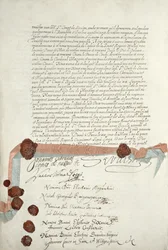 Fördraget i Westfalen, undertecknat i Munster, 24 oktober 1648 (se 211403)