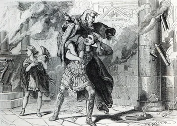 Trojanläcka (gravyr) 1864