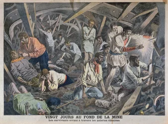 Twenty Days at the Bottom of the Mine, från Le Petit Journal, april 1906