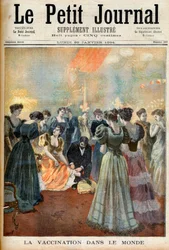 Vaccination vid en kvällsmottagning under en smittkoppsepidemi, ur ”Le Petit Journal”, 29 januari 1894