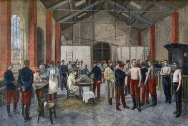 Vaccinering av rekryterna vid regementet i "Le Petit Journal" den 29 november