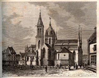 Valognes - Normandie - gravyr i "La France illustrée: geografi, historia, statistisk administration" av V.A. Malt-Brown. 1884